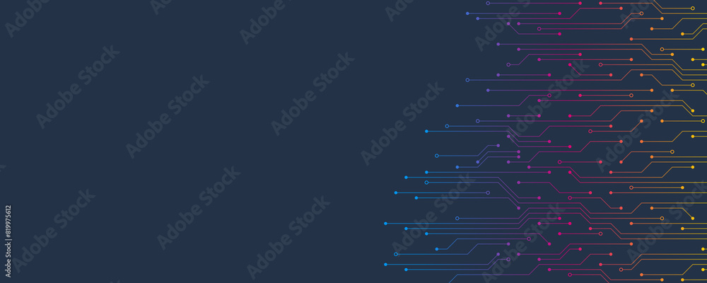 Aufkleber circuit board texture with communication technology concept