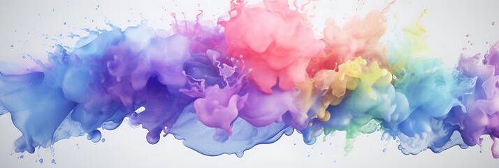 A bundle of watercolor splash graphics.