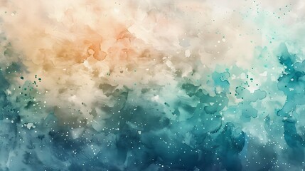 Obraz premium Soft and Watercolor-Inspired Digital Landscape Design