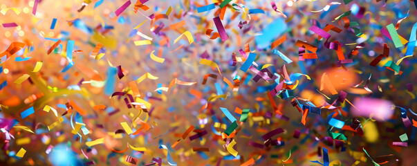 Confetti storm, each piece a burst of celebration in HD clarity.