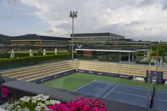 Rafa Nadal Sports Centre which houses the international school, museum and sports courts created by tennis player Rafa Nadal in Manacor, Mallorca.