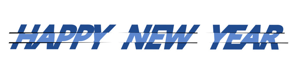 Happy New Year text design. Modern brochure design template, card, banner, background. Vector EPS10