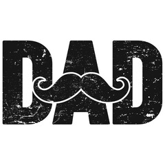 Dad Typography Design For Father's Day Event.