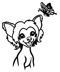 Chinese Crested vector graphic SVG cut file