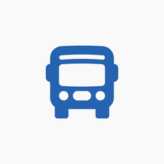 bus public transportation vehicle icon