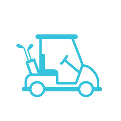 Golf cart. isolated on white background. From blue icon set.