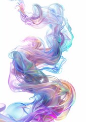 Fototapeta premium Fantasy iridescence, spiral bottoms