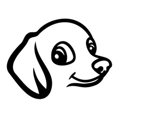 Fototapeta premium Dachshund dog vector graphic SVG , perfect cut file 