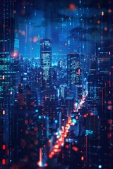 Economic development is a complex process with numerous factors contributing to its success , futuristic background