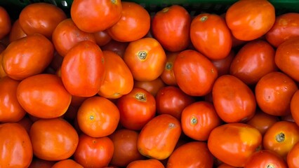 Tomatoes in the store. for background