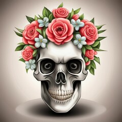 tattoo skull rose
