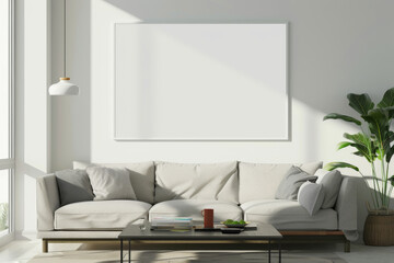 Modern Living Room With Couch and Table