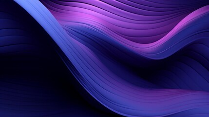 Abstract 3D waves in blue and purple