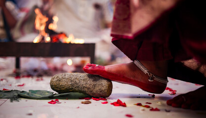 Bengali Wedding Ritual Alta