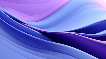 Fototapeta premium Abstract 3D waves in blue and purple