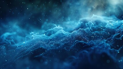 Obraz premium Abstract blue particles