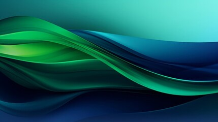 Fototapeta premium Abstract green and blue digital background