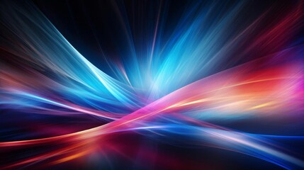 Abstract multicolored light streaks