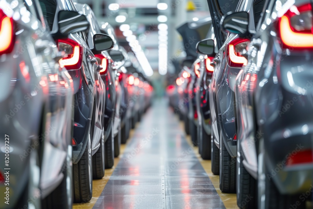 Aufkleber modern car assembly line showcases innovation and technology for efficient mass production of automo