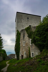 Fototapeta na wymiar A roman gothic castle ruins called Grad Konjice.