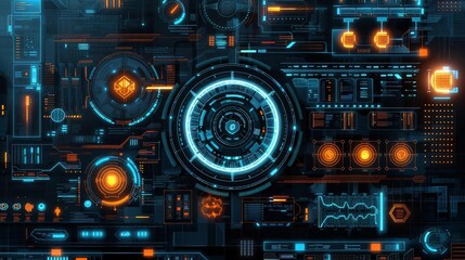 Abstract tech interface