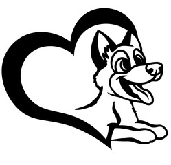 Malinois dog vector graphic SVG 