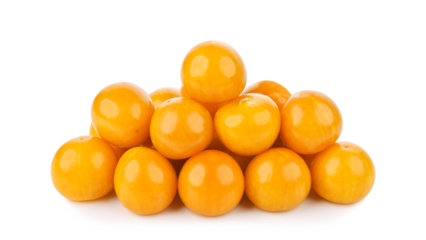 Cape gooseberry (physalis) isolated on transparent background. PNG
