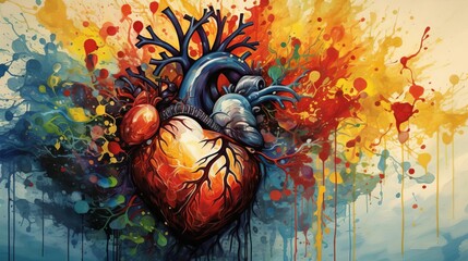 An artistic depiction of cardiovascular health