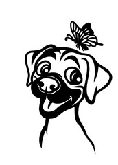 Rhodesian Ridgeback vector graphic SVG 