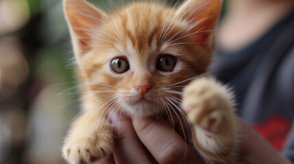 the cute orange gold gradient kitten