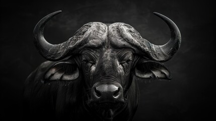 Black and White Buffalo