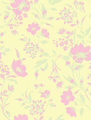 abstract, vector, monochrome, color, big flowers, all over ,textiles design, wrapping paper Seamless pattern with large watercolor flowers. Expressive floral print, beautiful botanical background.