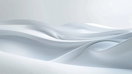 Fototapeta premium Clean and Serene: Minimalist White and Gray Gradient Background