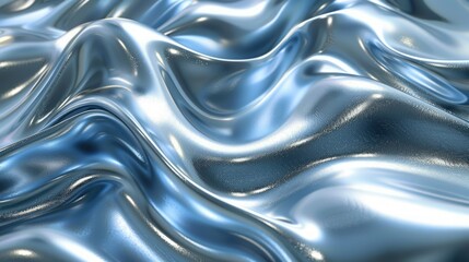 Luxurious Blue Silk Fabric