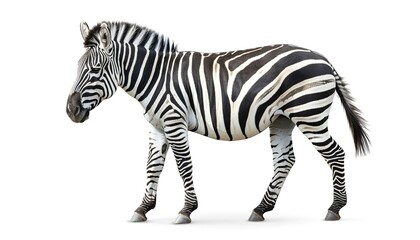 Fototapeta premium A realistic depiction of a zebra