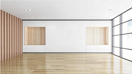 Obraz premium empty room with floor