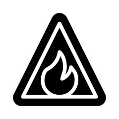 fire glyph icon