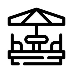 terrace line icon