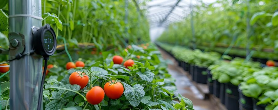Smart greenhouse using IoT sensors to optimize conditions
