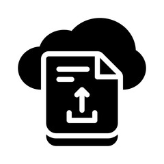 file upload glyph icon