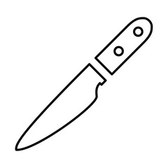 Kitchen Knife Icon Line Vector graphics