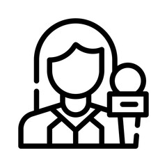 reporter line icon