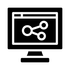 monitor glyph icon