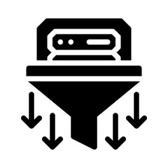server traffic glyph icon