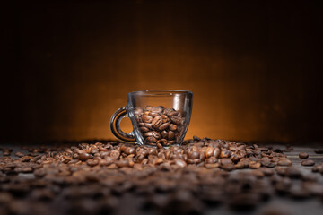 Coffee Symphony: Striking Studio Shot of Coffee cup