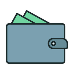 Wallet icon. Icons about banking and finance
