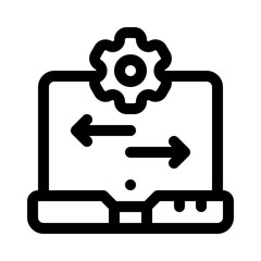 operating system line icon