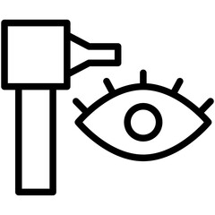 otoscope line icon