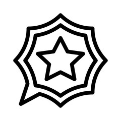 starred message line icon