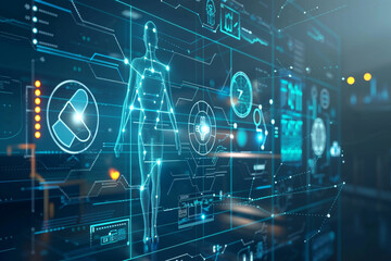 Medical technology and futuristic concept